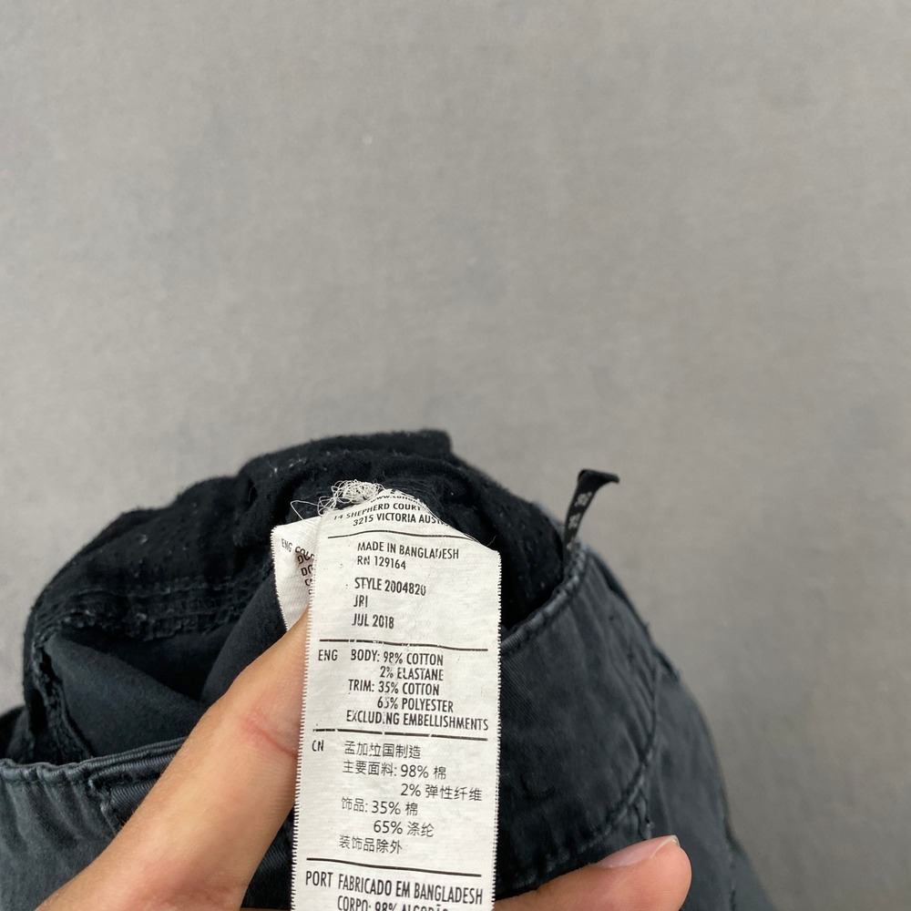 Cotton On Womens Cargo Jogger Pants Gray High Rise Utility Size 4 2004820 - Picture 3 of 9